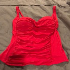 Swim top La Blanca Red 16 NWT adjustable straps